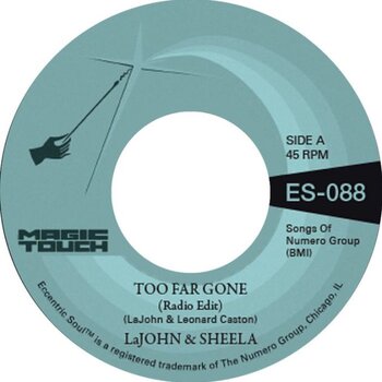 Vinylplade LaJohn & Sheela - Too Far Gone (Translucent Blue Coloured) (7") - 2
