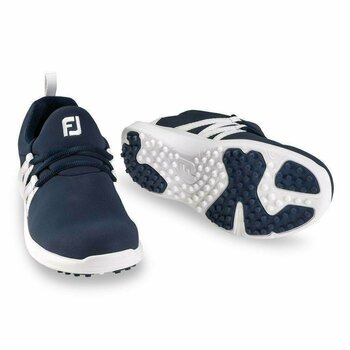 Chaussures de golf pour femmes Footjoy Leisure Slip On Navy-Blanc 37 - 4