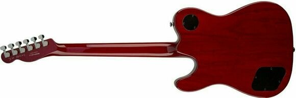 Elektrische gitaar Fender Jim Adkins JA-90 Telecaster Thinline IL Crimson Red Transparent - 3