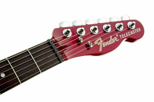 Elektrische gitaar Fender Jim Adkins JA-90 Telecaster Thinline IL Crimson Red Transparent - 7