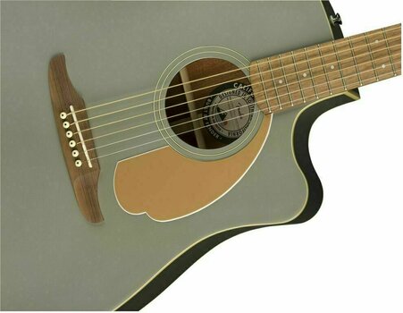 Dreadnought elektro-akoestische gitaar Fender Redondo Player Slate Satin - 5