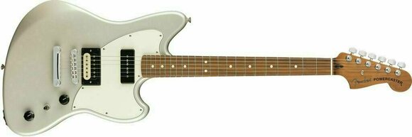 Elektrisk guitar Fender PowerCaster PF White Opal - 2