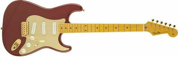 Elektrische gitaar Fender MIJ Traditional '50s Stratocaster Anodized MN Dakota Red - 2