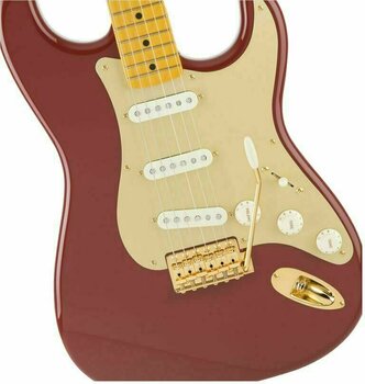 Elektrisk guitar Fender MIJ Traditional '50s Stratocaster Anodized MN Dakota Red - 4