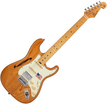 Electric guitar SX SEA1PH Basic SET Vintage Natural Electric guitar - 2