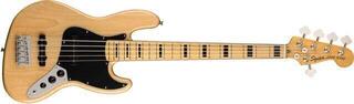5-струнна бас китара Fender Squier Classic Vibe '70s Jazz Bass V MN Natural 5-струнна бас китара - 1