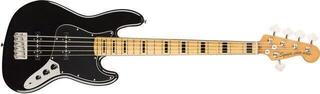 5-струнна бас китара Fender Squier Classic Vibe '70s Jazz Bass V MN Black 5-струнна бас китара - 1