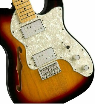 Elektromos gitár Fender Squier Classic Vibe '70s Telecaster Thinline MN 3-Tone Sunburst - 4