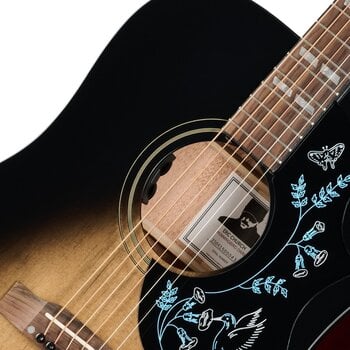 guitarra eletroacústica Epiphone Eric Church Hummingbird Dark Cobra Burst guitarra eletroacústica - 7