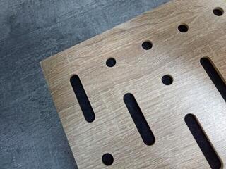 Pannello in legno assorbente Mega Acoustic FiberPro 120 Binary Bean Natural Pannello in legno assorbente (Danneggiato) - 2