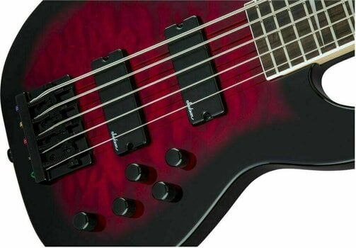 5-saitiger E-Bass, 5-Saiter E-Bass Jackson JS Series Concert Bass JS3VQ AH Transparent Red Burst - 6