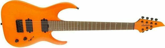 7-string Electric Guitar Jackson Pro Series Misha Mansoor Juggernaut HT7 Neon Orange - 4