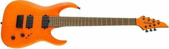 7-string Electric Guitar Jackson Pro Series Misha Mansoor Juggernaut HT7 Neon Orange - 5