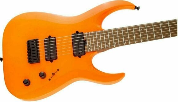 7-string Electric Guitar Jackson Pro Series Misha Mansoor Juggernaut HT7 Neon Orange - 7