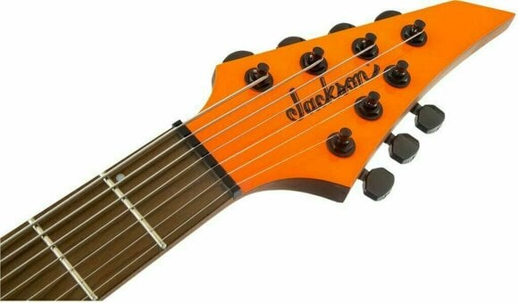 7-string Electric Guitar Jackson Pro Series Misha Mansoor Juggernaut HT7 Neon Orange - 8