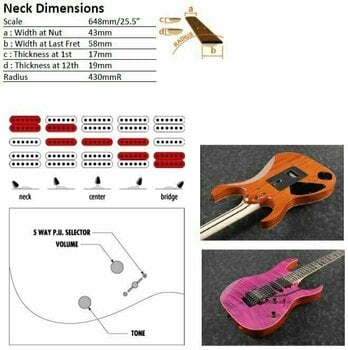 Guitare électrique Ibanez RG8570Z-RPK Rhodonite Pink Guitare électrique - 2