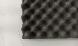Absorbent Schaumstoffplatte Audiotec Pyramid Waves 50x50x2,5 Absorbent Schaumstoffplatte (Beschädigt) - 2