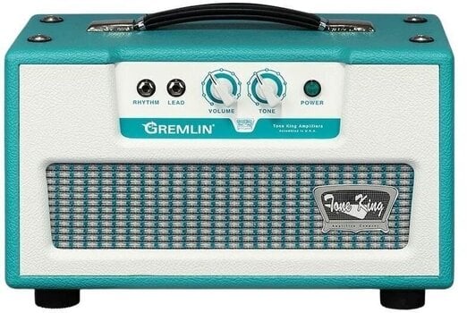 Tube Bass Amplifier Tone King Gremlin Head Turquoise Tube Bass Amplifier - 2