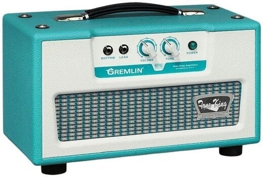 Tube Bass Amplifier Tone King Gremlin Head Turquoise Tube Bass Amplifier - 3