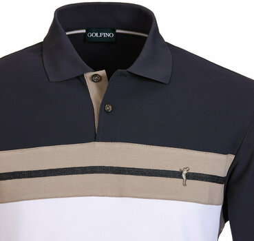 Poloshirt Golfino Extra Dry Piqué Long Sleeve Mens Polo Shirt Flannel 50 - 3