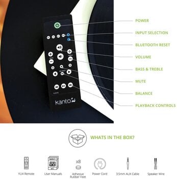 Haut-parleur sans fil Hi-Fi
 Kanto YU4 Haut-parleur sans fil Hi-Fi - 6