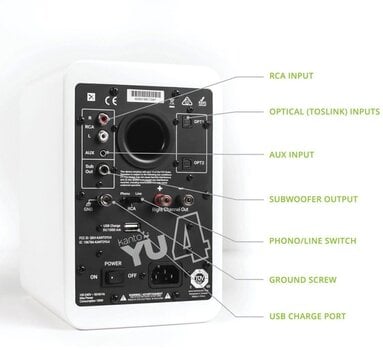 Hi-Fi Wireless speaker
 Kanto YU4 Hi-Fi Wireless speaker - 4
