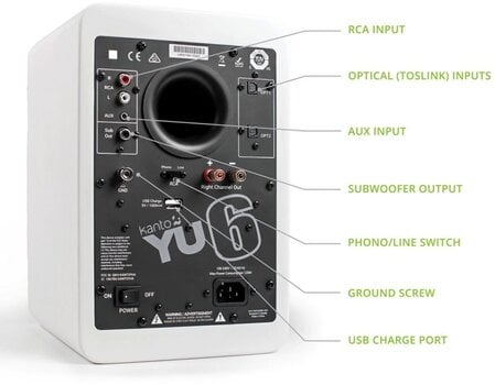 Haut-parleur sans fil Hi-Fi
 Kanto YU6 Haut-parleur sans fil Hi-Fi - 4