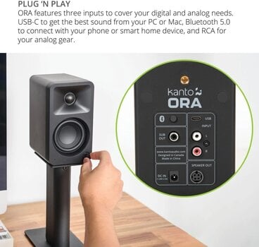 Haut-parleur sans fil Hi-Fi
 Kanto ORA Haut-parleur sans fil Hi-Fi - 8