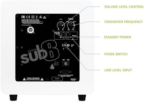 Hi-Fi Subwoofer Kanto SUB8 Hi-Fi Subwoofer - 5