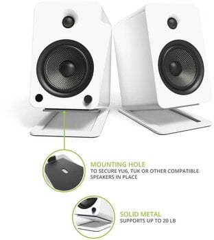 Ständer für Studiomonitore Kanto S6 White Ständer für Studiomonitore - 5