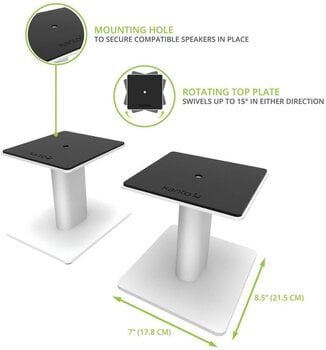 Ständer für Studiomonitore Kanto SP9 White Ständer für Studiomonitore - 4
