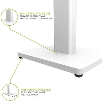 Ständer für Studiomonitore Kanto ST34 White Ständer für Studiomonitore - 3