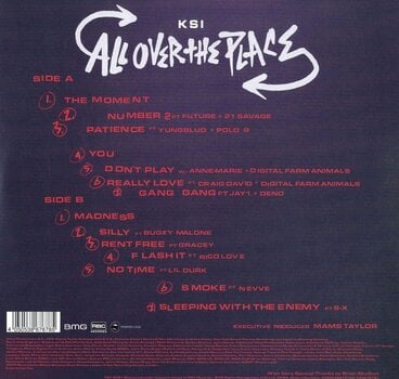 Schallplatte KSI - All Over The Place (Red Transparent Coloured) (LP) - 2