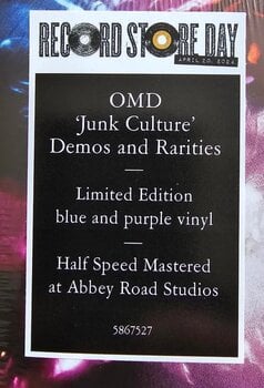 Disco de vinilo Orchestral Manoeuvres In The Dark - Junk Culture' Demos And Rarities (Purple/Blue Coloured) (2 LP) - 3