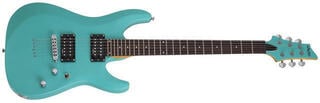 Elektromos gitár Schecter C-6 Deluxe Standard SET Satin Aqua Elektromos gitár - 2