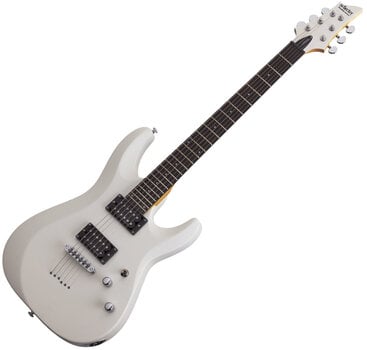 Elektromos gitár Schecter C-6 Deluxe Premium SET Satin White Elektromos gitár - 2