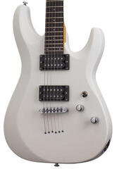 Elektromos gitár Schecter C-6 Deluxe Basic SET Satin White Elektromos gitár - 3
