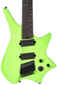 Guitarra sem cabeçalho HILS Guitars HZ7 NEXT Neon Green Guitarra sem cabeçalho (Como novo) - 4