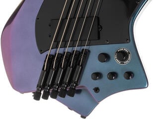 Headless Bass Guitar HILS Guitars HZB5 NEXT Mystic Purple Headless Bass Guitar - 6