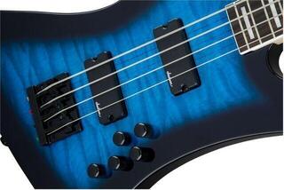 E-Bass Jackson JS3 Q Kelly Bird AH Transparent Blue Burst E-Bass - 5