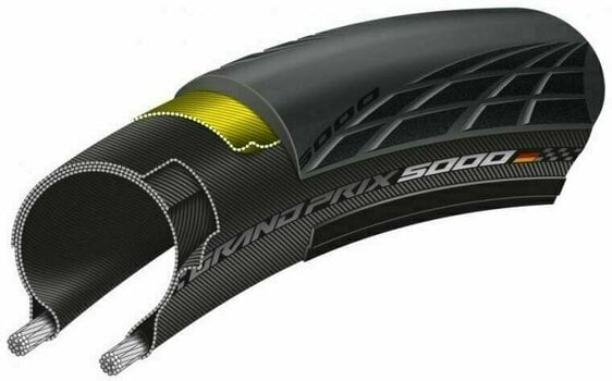 Road bike tyre Continental Grand Prix 5000 29/28" (622 mm) 25.0 Folding Road bike tyre - 2