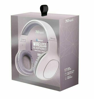 Cuffie Wireless On-ear Trust Dona Wireless Bluetooth Headphones Pink - 8