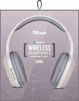 Vezeték nélküli fejhallgatók On-ear Trust Dona Wireless Bluetooth Headphones Pink - 9