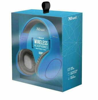 Vezeték nélküli fejhallgatók On-ear Trust Dona Wireless Bluetooth Headphones Blue - 9