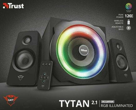 PC-Lautsprecher Trust GXT 629 Tytan RGB Illuminated 2.1 Speaker Set - 9