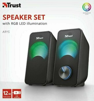 Głośnik PC Trust Arys Compact RGB 2.0 Speaker Set - 5
