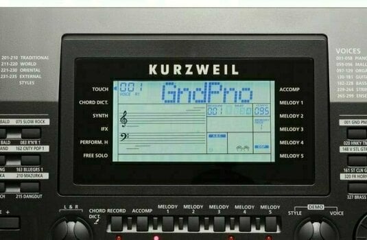 Billentésérzékeny szintetizátor Kurzweil KP200 - 5