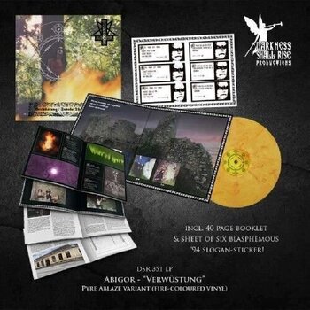 Грамофонна плоча Abigor - Verwüstung / Invoke The Dark Age (Transparent Fire Colored) (LP) - 2
