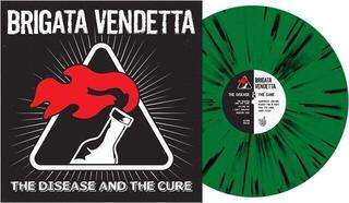 Disco de vinilo Brigata Vendetta - The Disease And The Cure (Evergreen W/ Black Splatter W/ Silkscreened B-Side) (LP) - 1