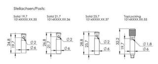 Cheiță de chitară Schaller Original G-Series Deluxe 3L/3R solid 21,7 M6 Gold Cheiță de chitară - 1